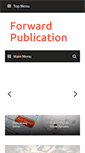 Mobile Screenshot of forwardpublication.com