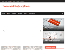Tablet Screenshot of forwardpublication.com